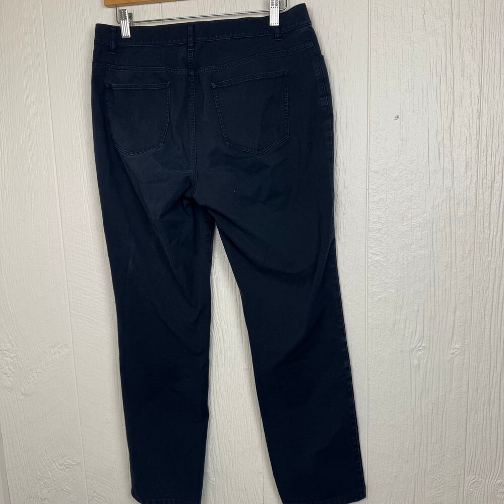 Lafayette 148 New York Women's Blue Pants Size 8 Cotton Blend Casual Career - Picture 4 of 8
